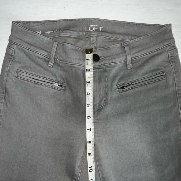 Women Jean Ann Taylor LOFT27/4 grey - Picture 4 of 6